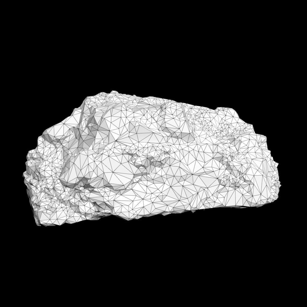 Low Poly Green Gem Mineral Rock 210823 Low-poly 3D model_40