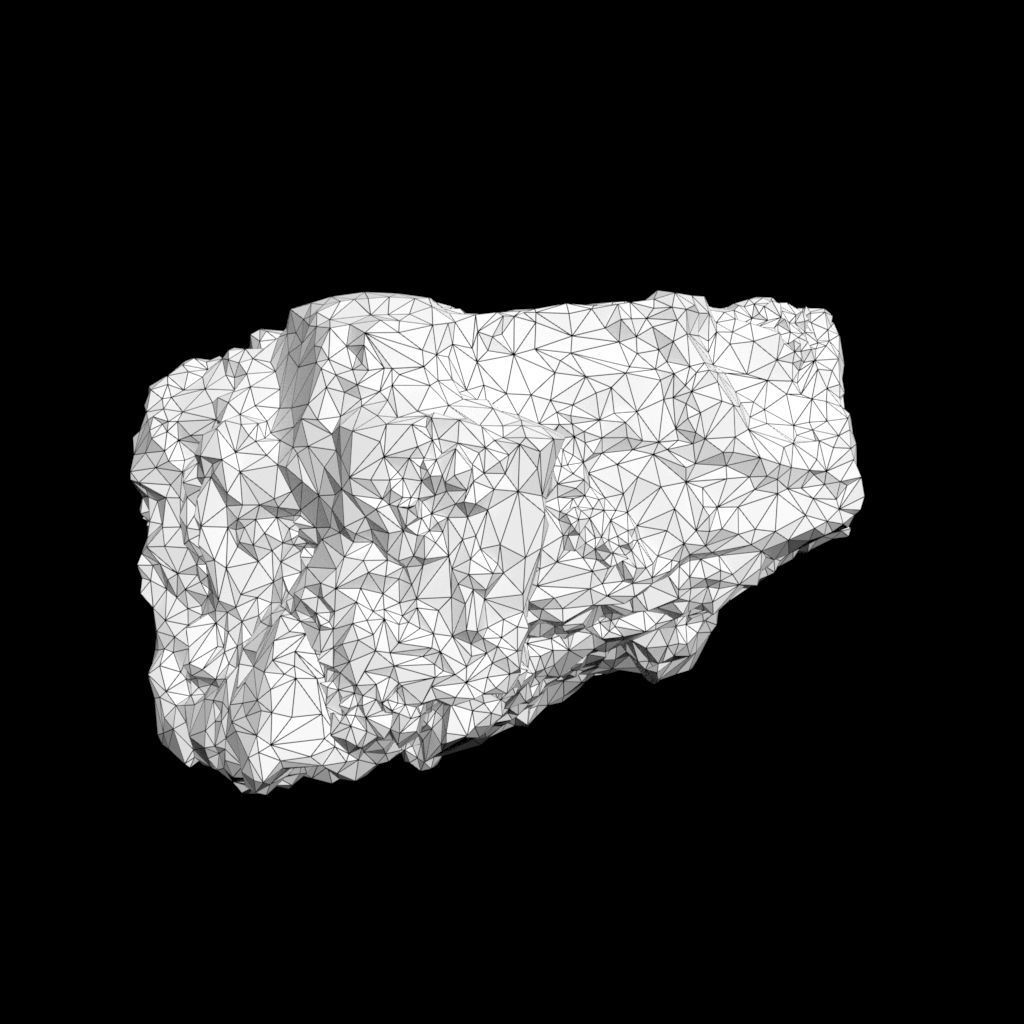 Low Poly Green Gem Mineral Rock 210823 Low-poly 3D model_36