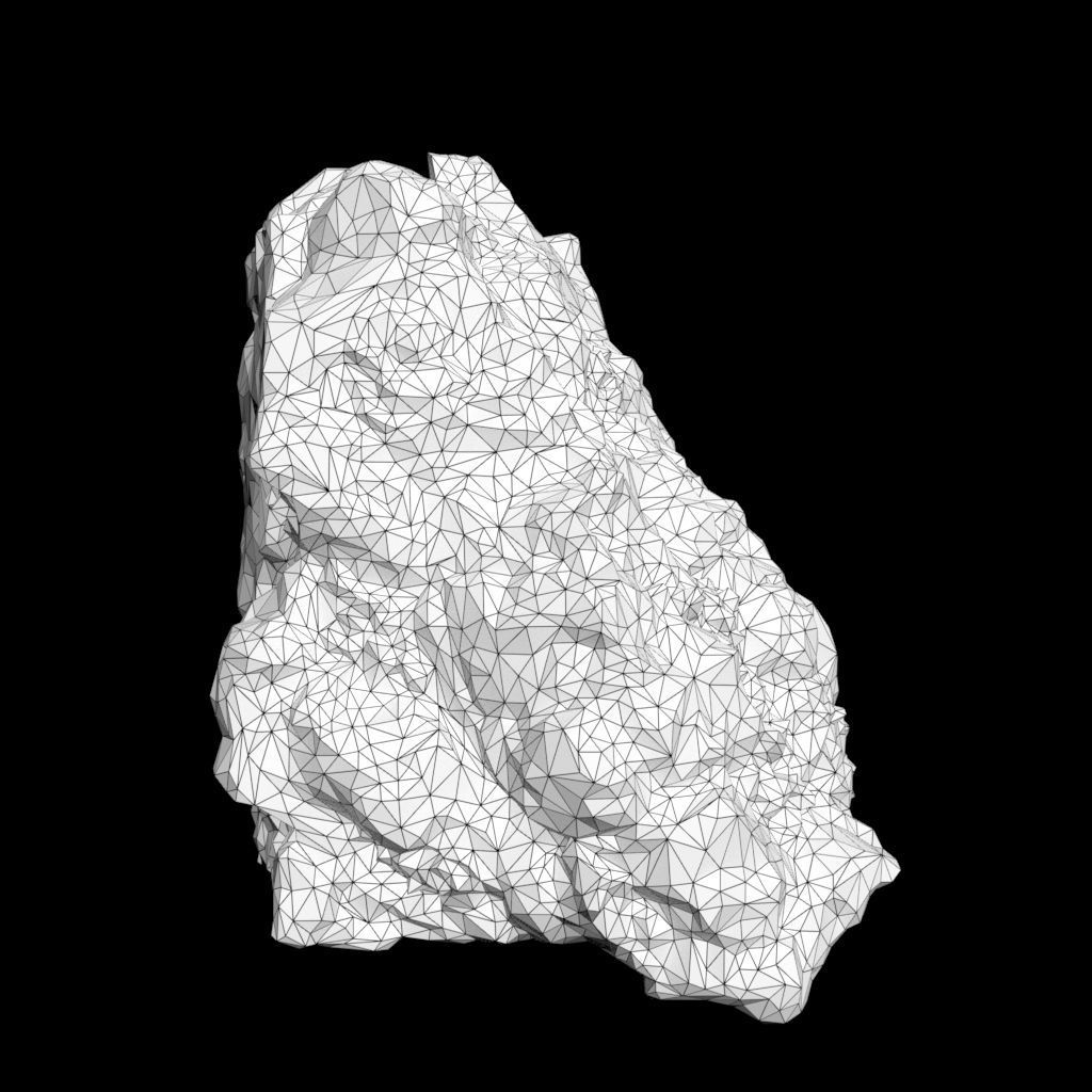 Low Poly Green Gem Mineral Rock 210823 Low-poly 3D model_12