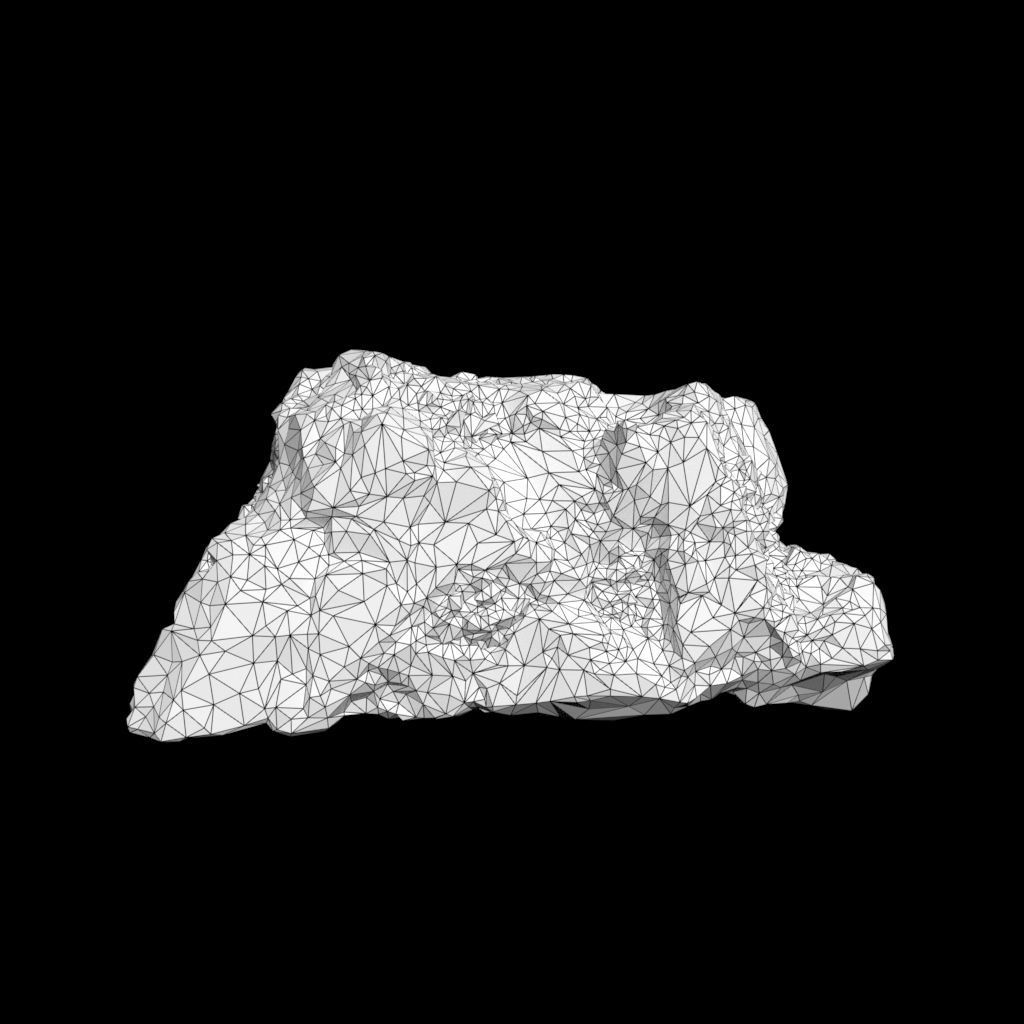 Low Poly Green Gem Mineral Rock 210823 Low-poly 3D model_28