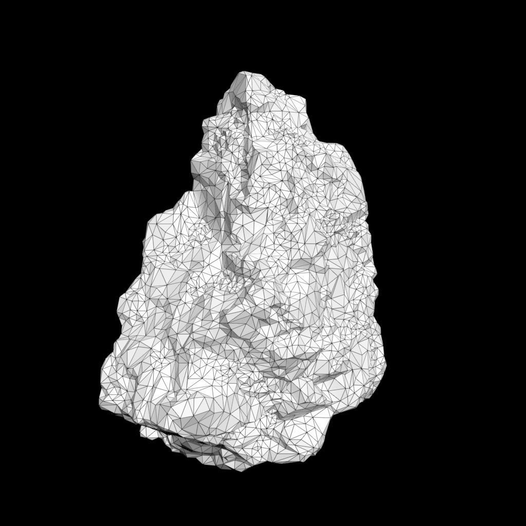 Low Poly Green Gem Mineral Rock 210823 Low-poly 3D model_20