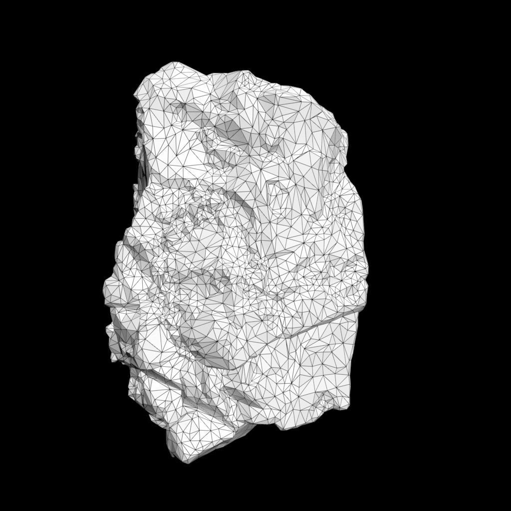 Low Poly Green Gem Mineral Rock 210823 Low-poly 3D model_4