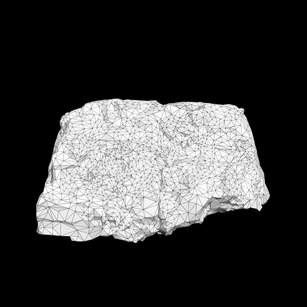 Low Poly Green Gem Mineral Rock 210823 Low-poly 3D model_24
