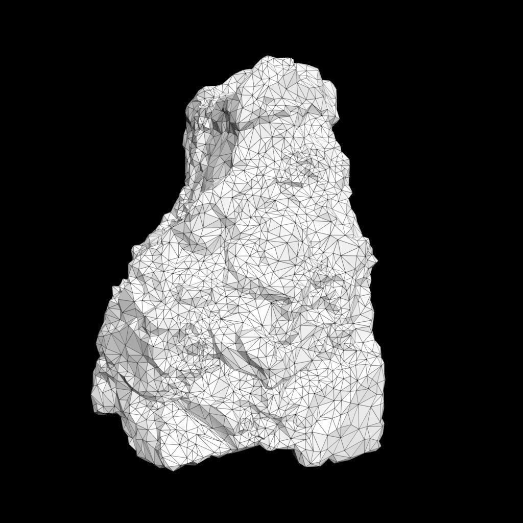 Low Poly Green Gem Mineral Rock 210823 Low-poly 3D model_8