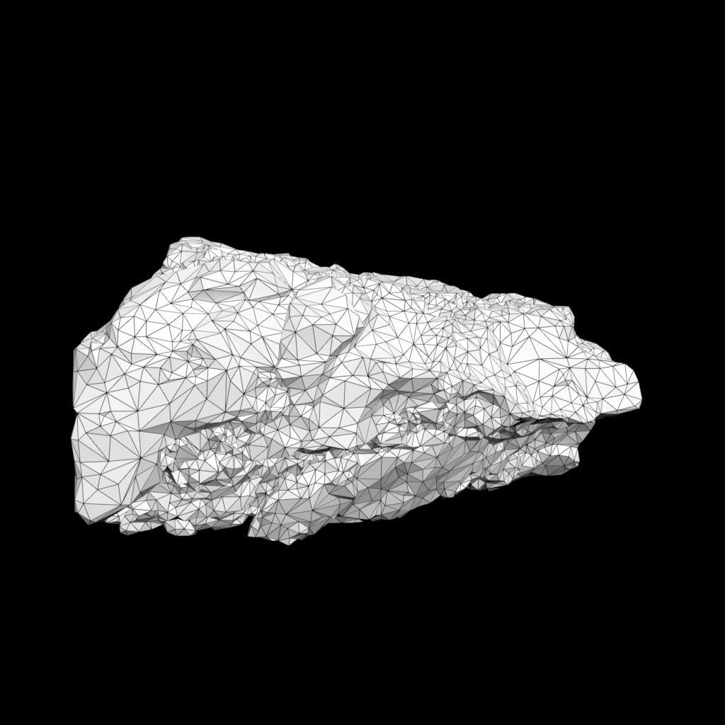 Low Poly Green Gem Mineral Rock 210823 Low-poly 3D model_32