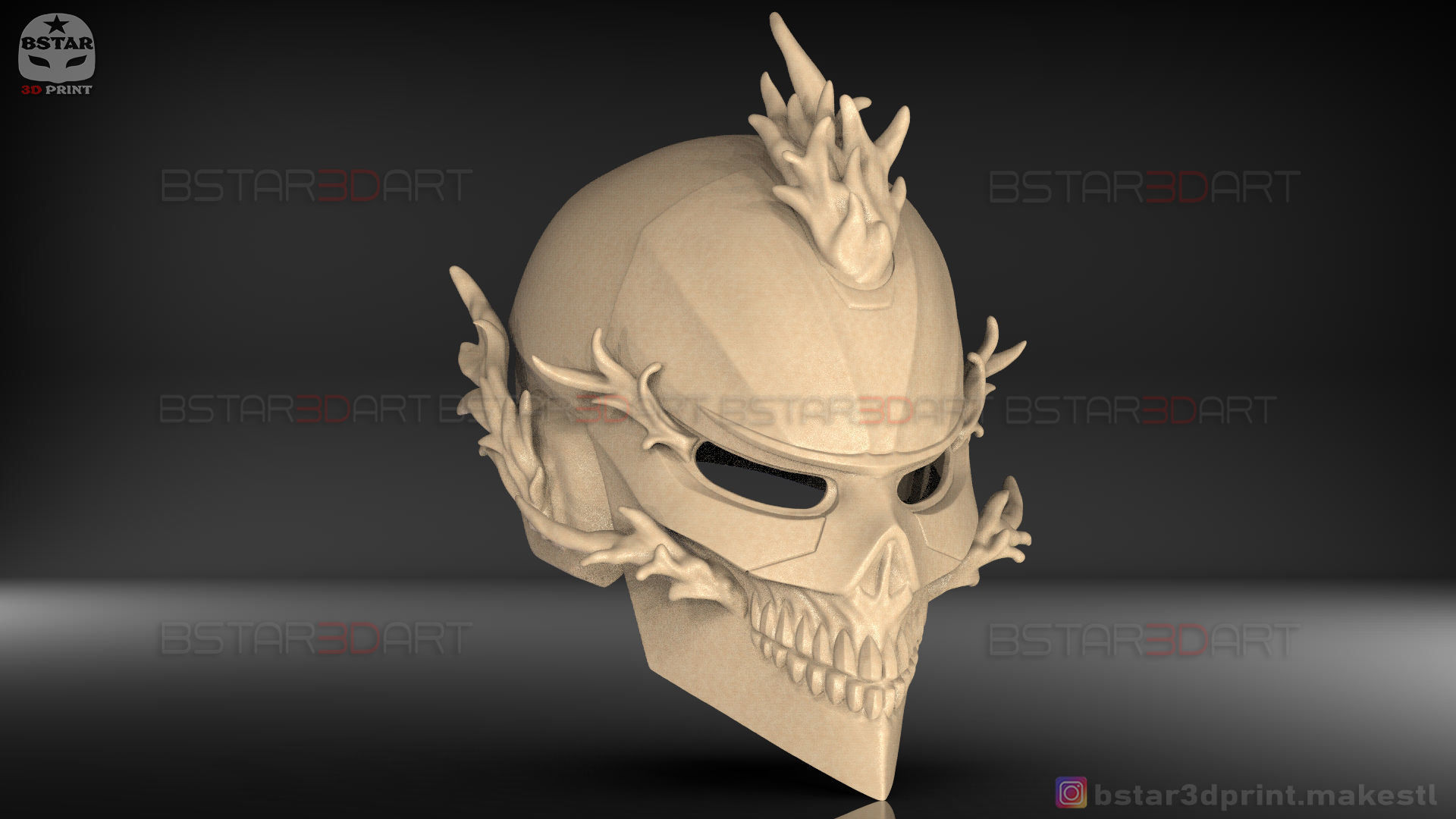 Ghost Rider Helmet - Marvel Midnight Suns  3D print model_47
