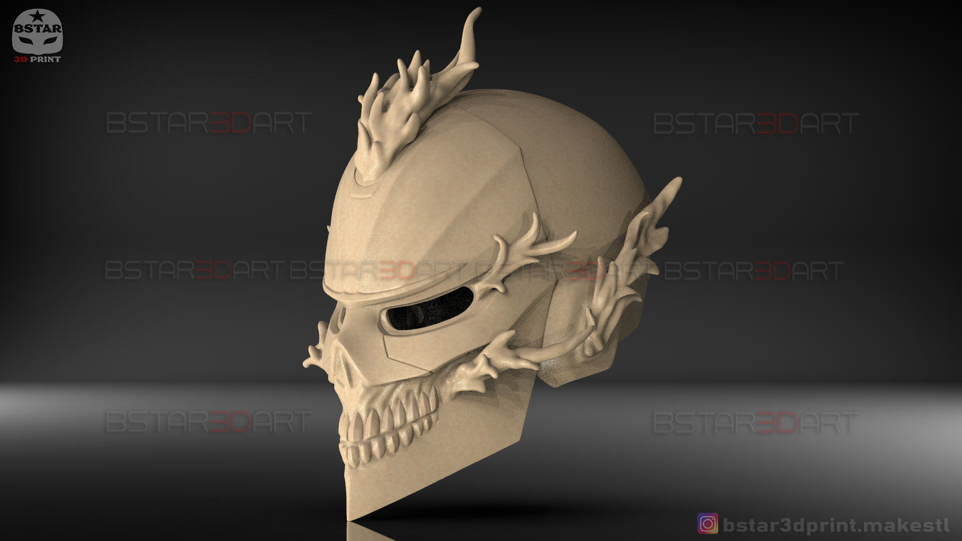 Ghost Rider Helmet - Marvel Midnight Suns  3D print model_46