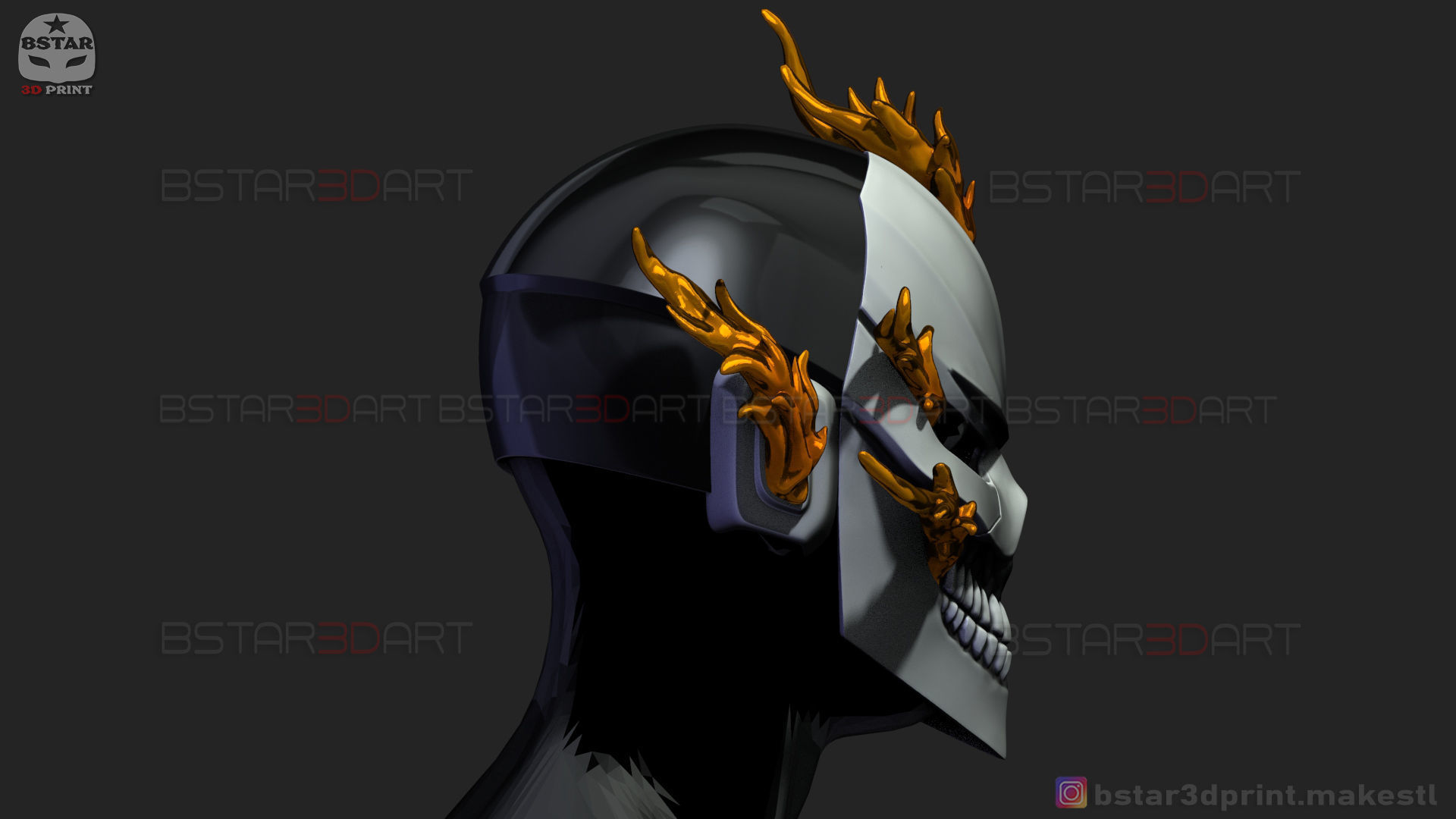 Ghost Rider Helmet - Marvel Midnight Suns  3D print model_6