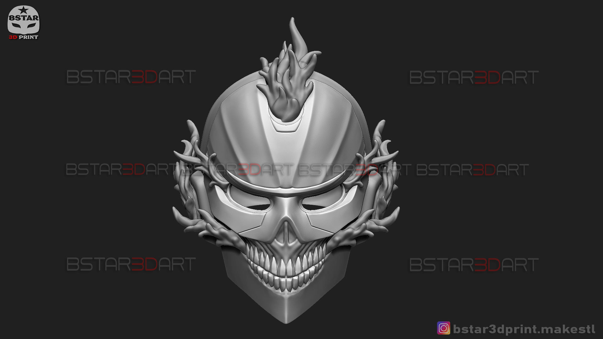 Ghost Rider Helmet - Marvel Midnight Suns  3D print model_33
