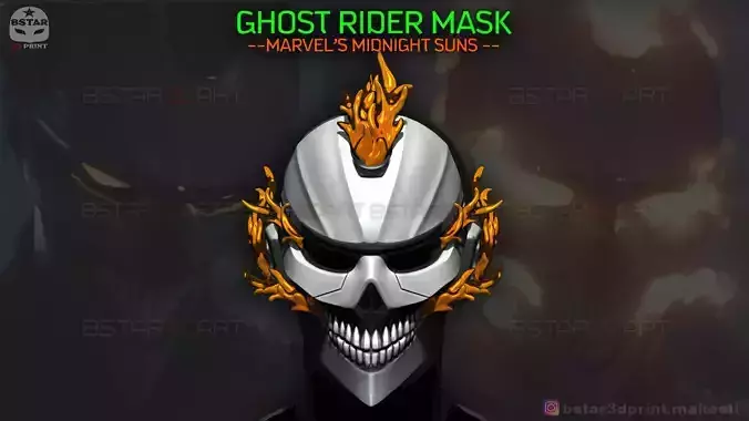 Ghost Rider Helmet - Marvel Midnight Suns 