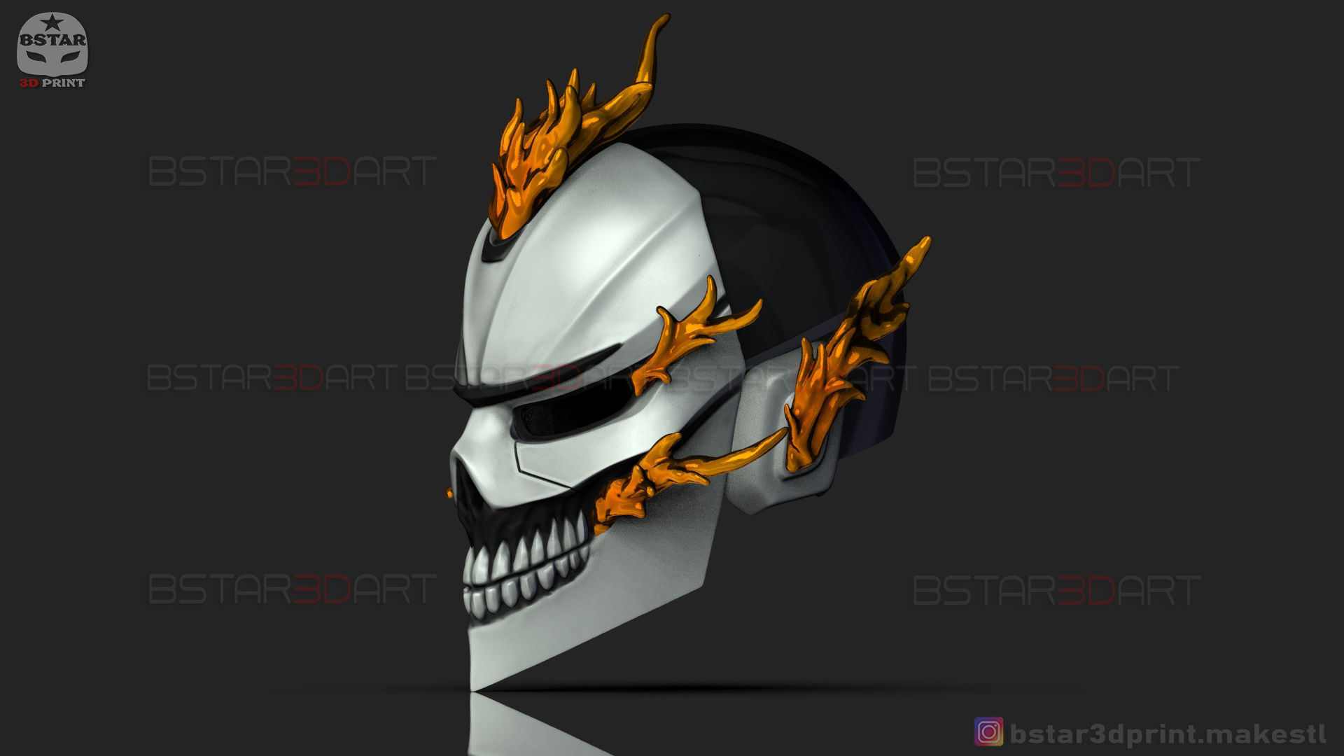 Ghost Rider Helmet - Marvel Midnight Suns  3D print model_16