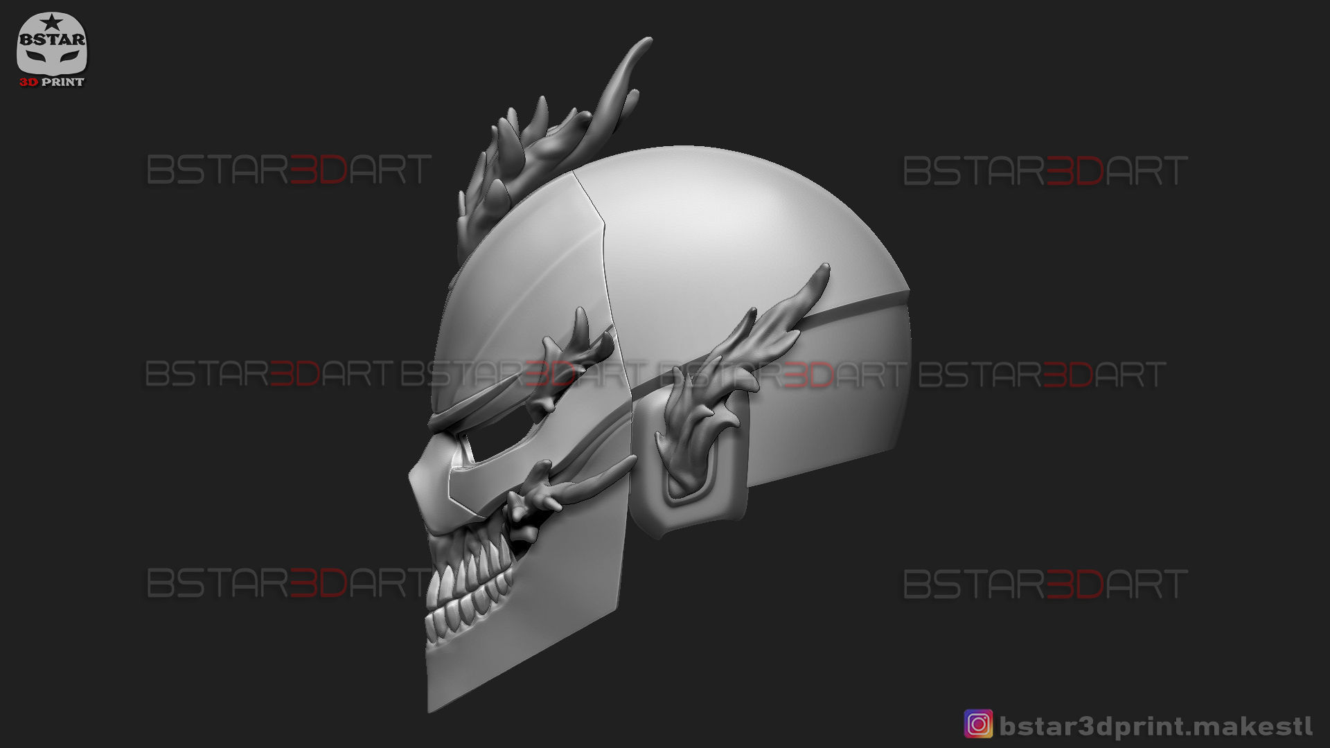 Ghost Rider Helmet - Marvel Midnight Suns  3D print model_35