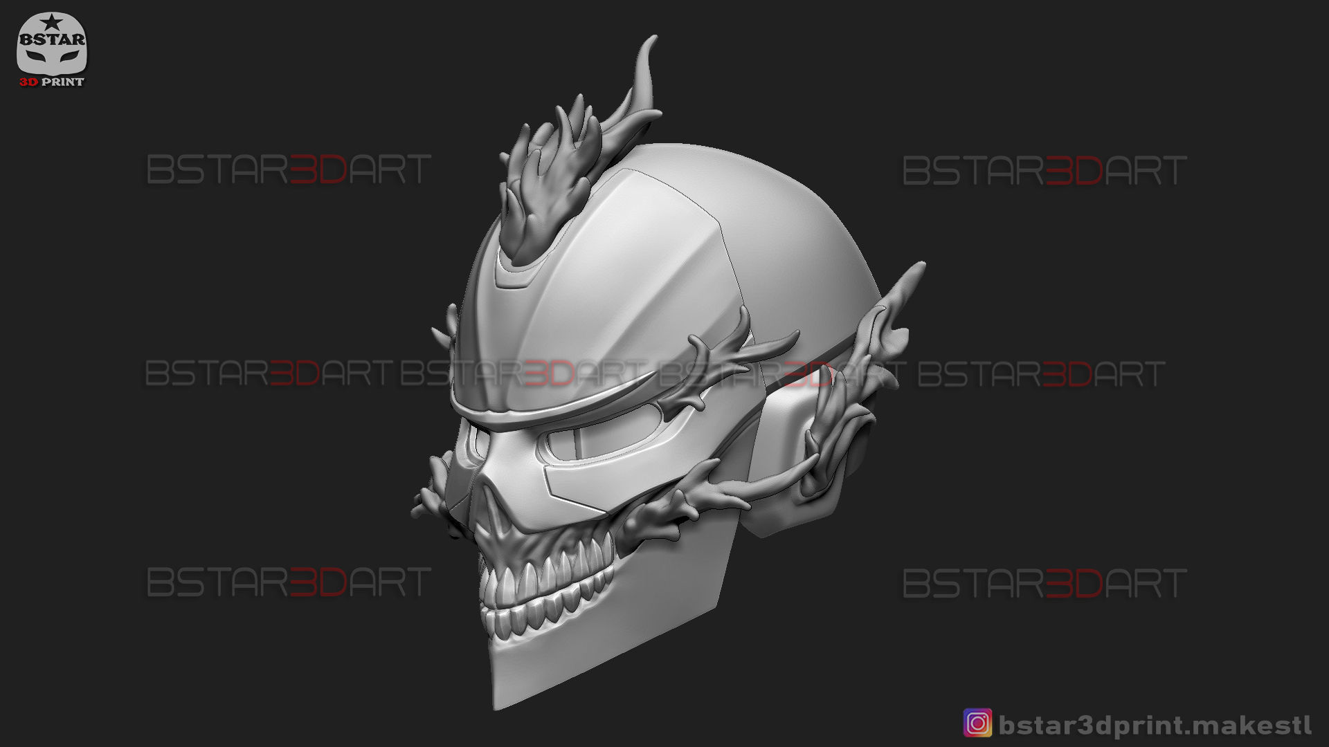 Ghost Rider Helmet - Marvel Midnight Suns  3D print model_34