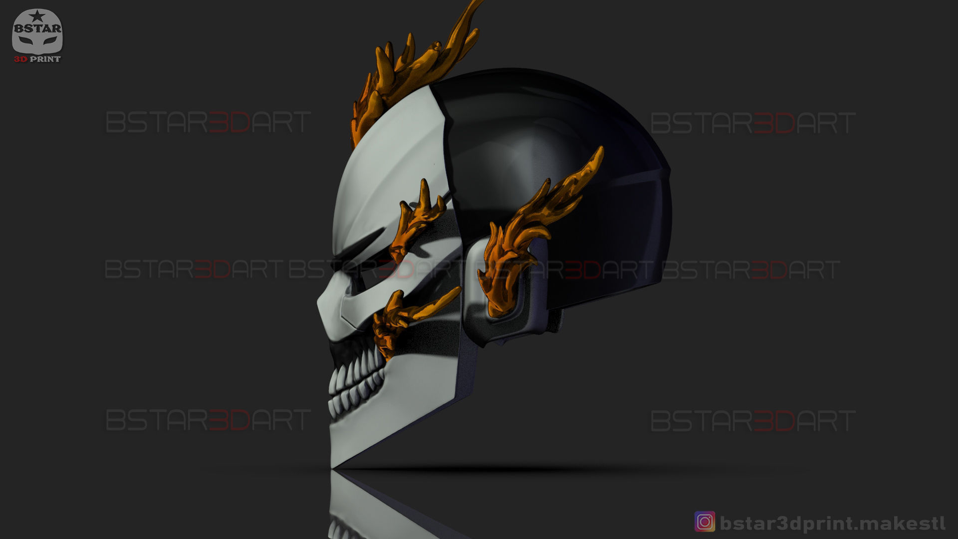 Ghost Rider Helmet - Marvel Midnight Suns  3D print model_18