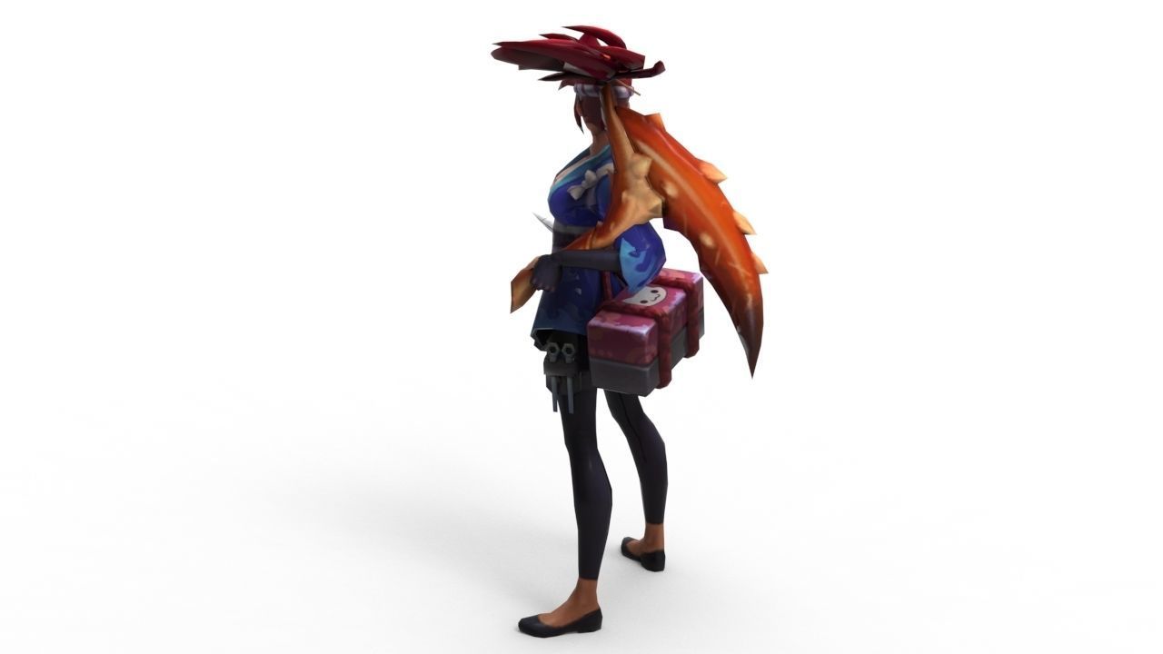 Akali Sashimi - League of Legends 3D print model_7
