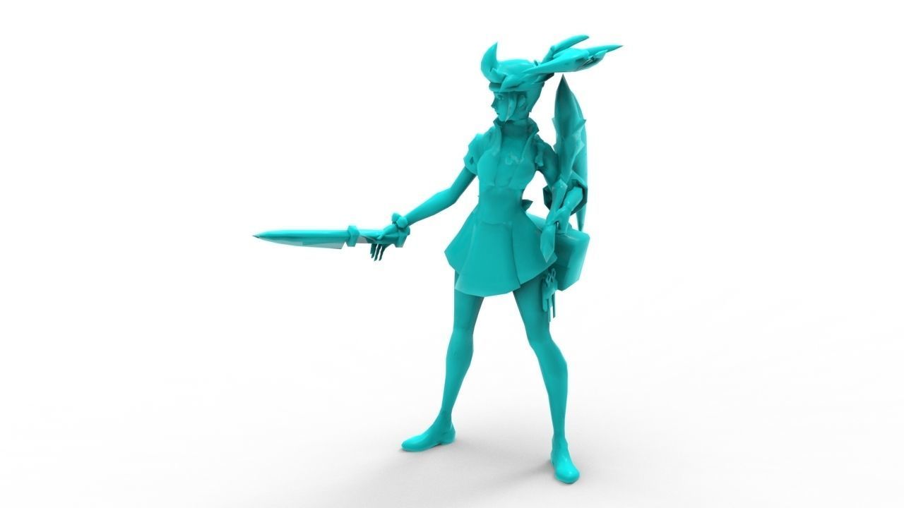 Akali Sashimi - League of Legends 3D print model_14