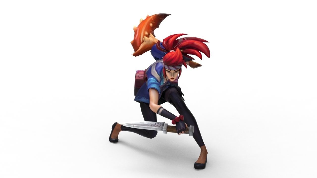Akali Sashimi - League of Legends 3D print model_1