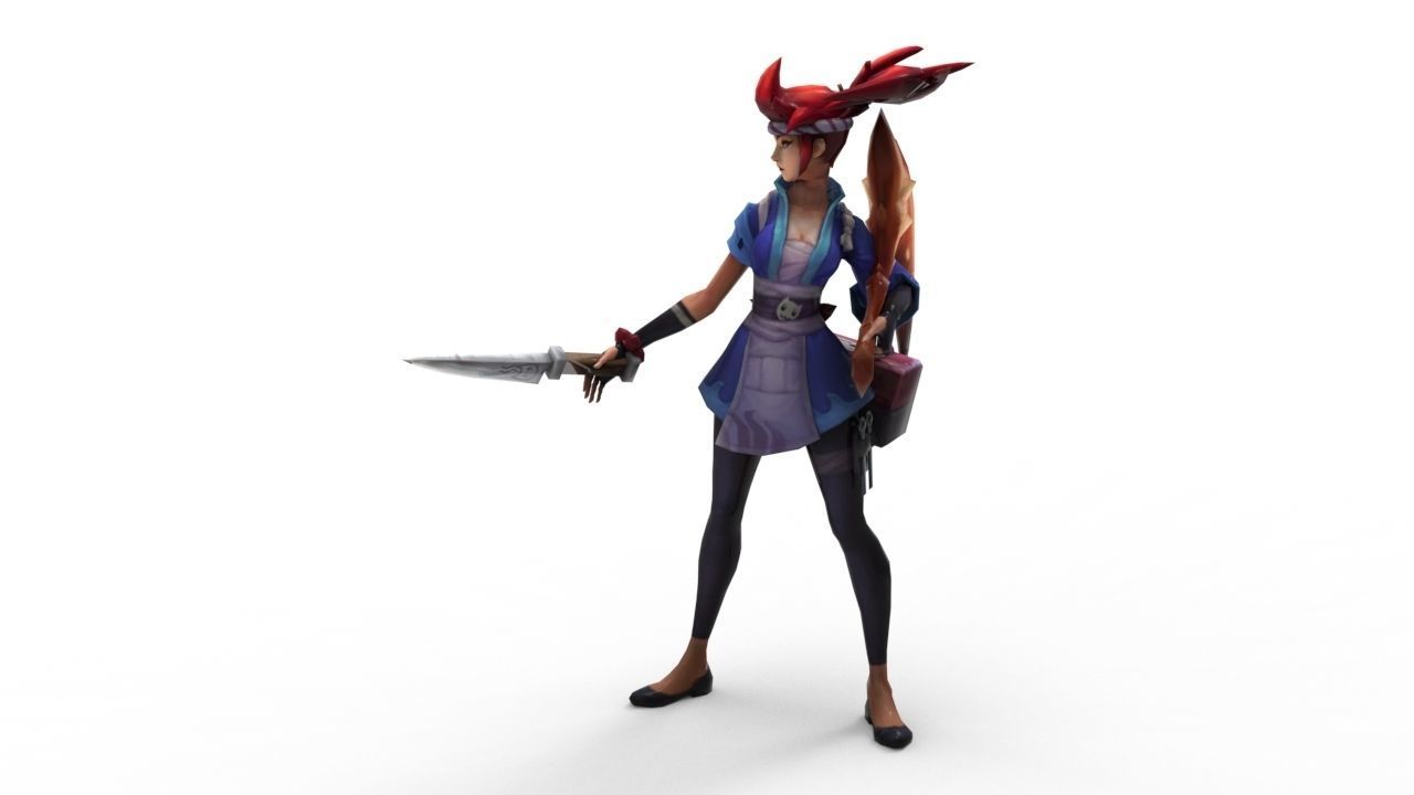 Akali Sashimi - League of Legends 3D print model_6