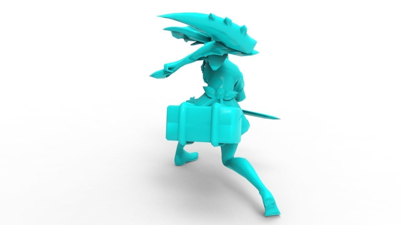 Akali Sashimi - League of Legends 3D print model_11