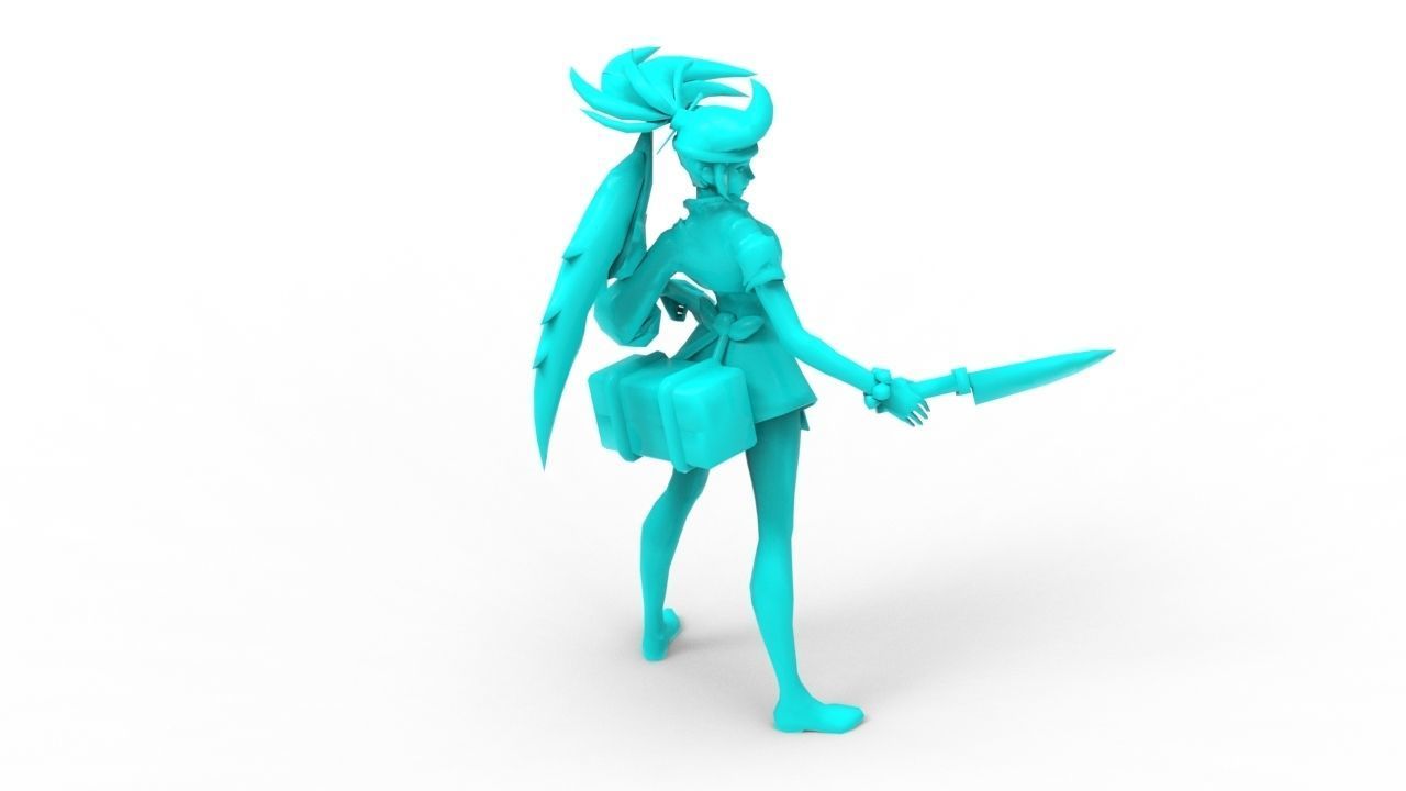 Akali Sashimi - League of Legends 3D print model_16