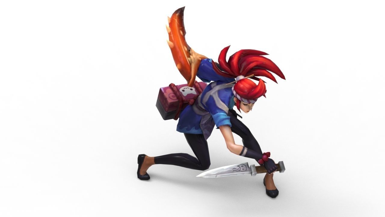 Akali Sashimi - League of Legends 3D print model_4