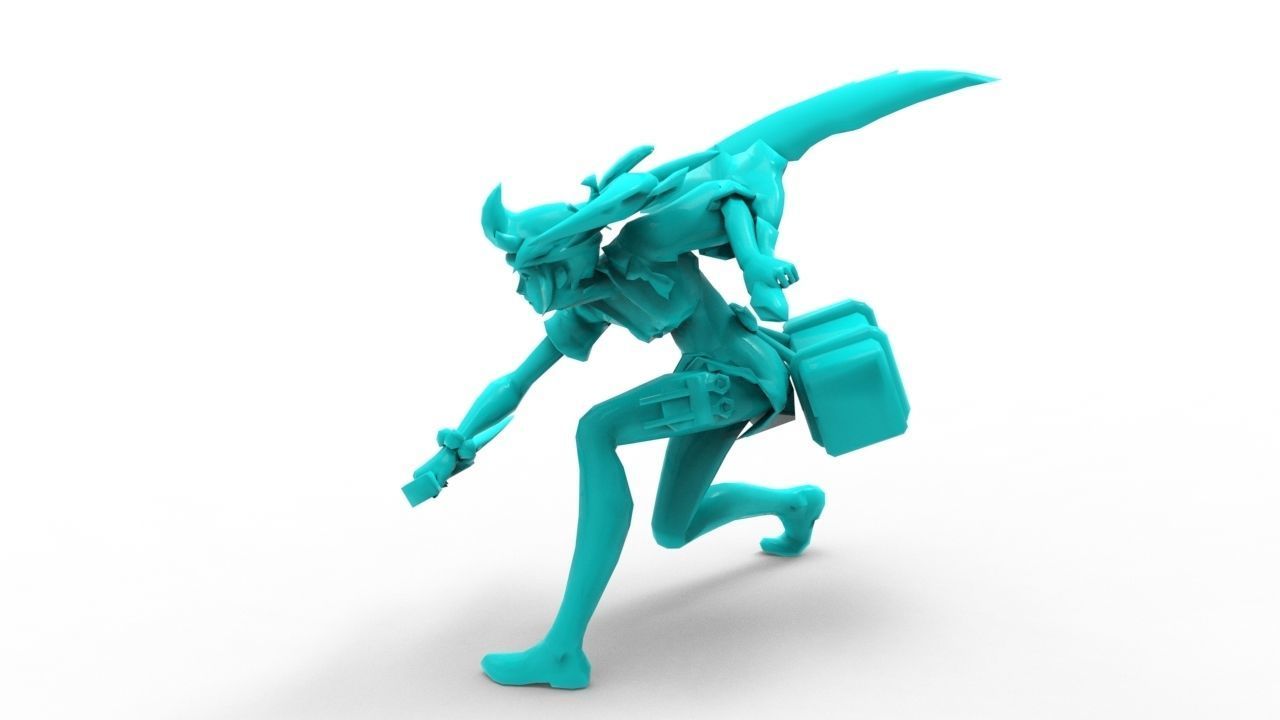 Akali Sashimi - League of Legends 3D print model_10