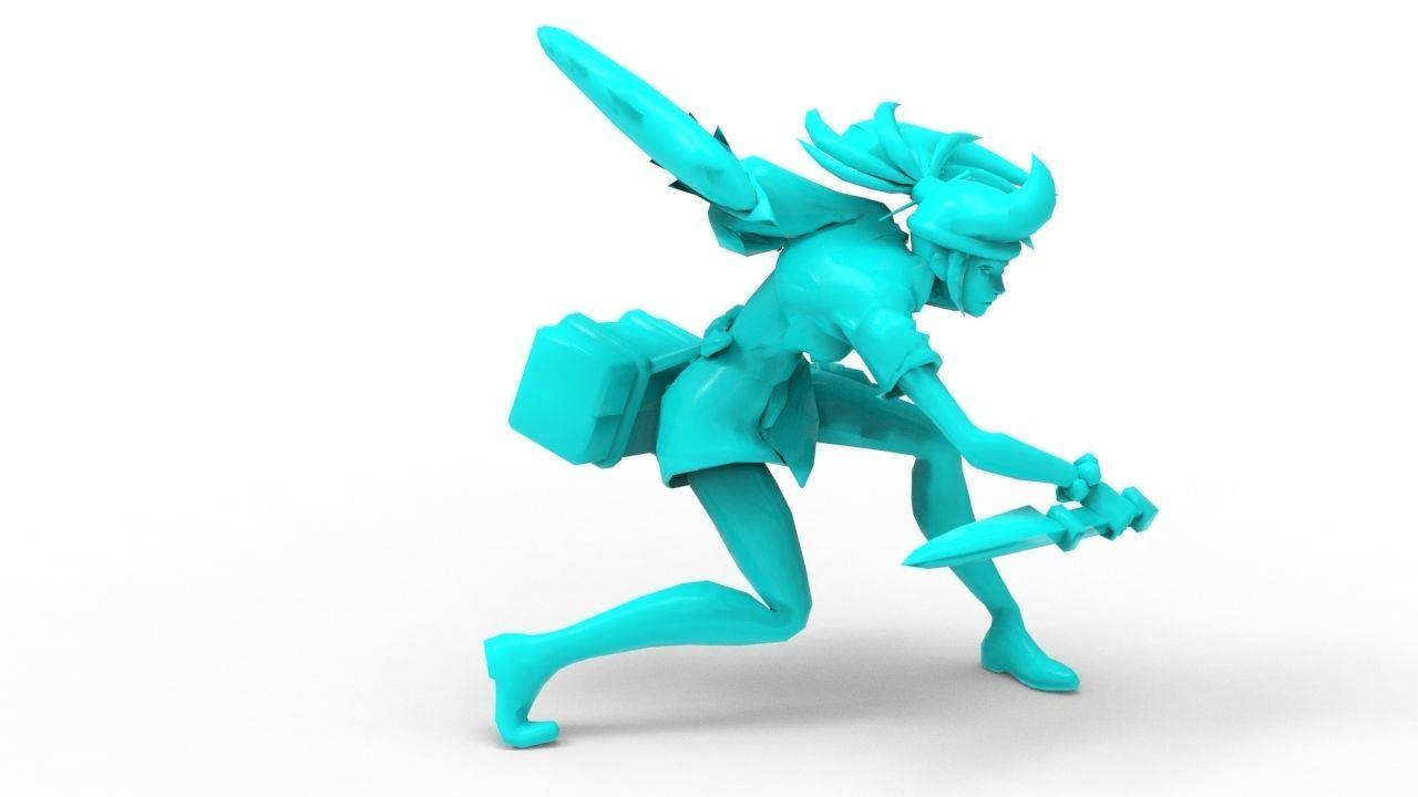 Akali Sashimi - League of Legends 3D print model_12