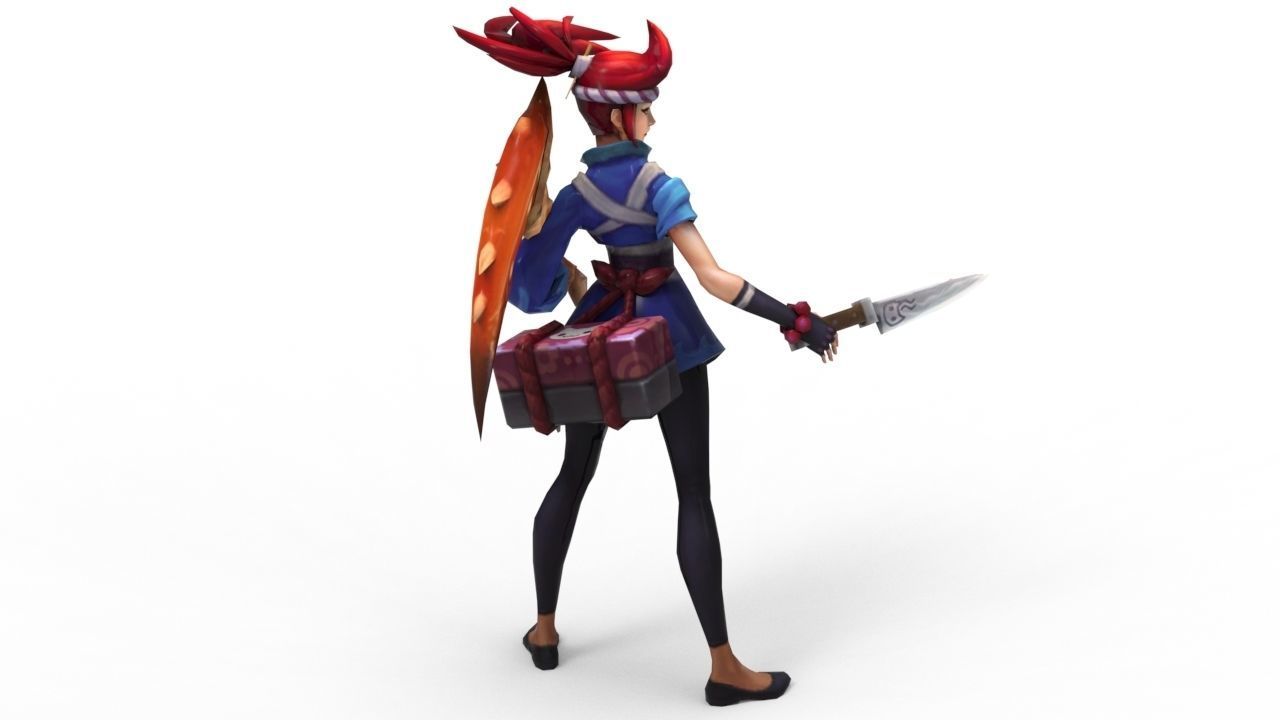 Akali Sashimi - League of Legends 3D print model_8