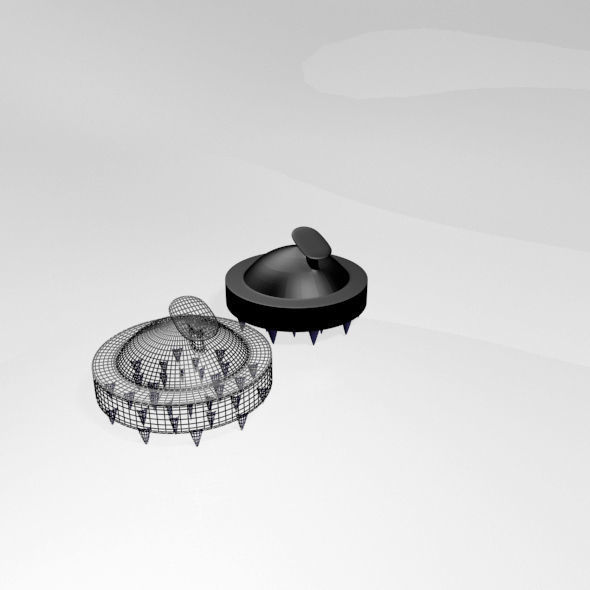 Hair Brush 01 3D model_19