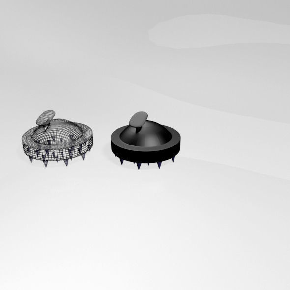 Hair Brush 01 3D model_17
