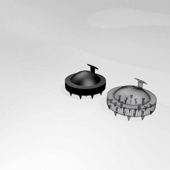 Hair Brush 01 3D model_9