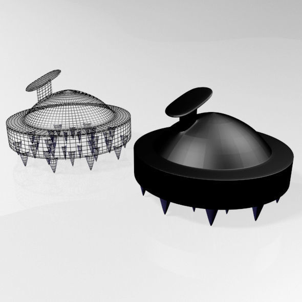 Hair Brush 01 3D model_1