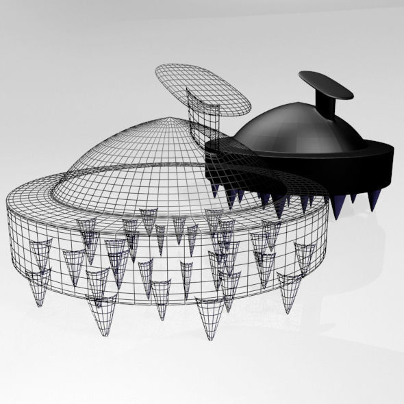 Hair Brush 01 3D model_3