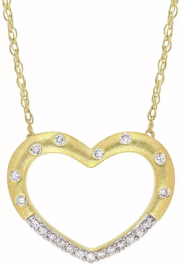 Heart with diamond jewelry 3D print model