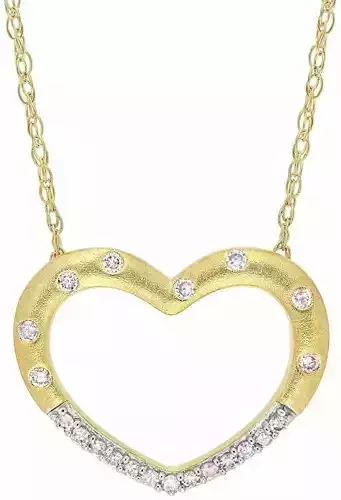 Heart with diamond jewelry 3D print model