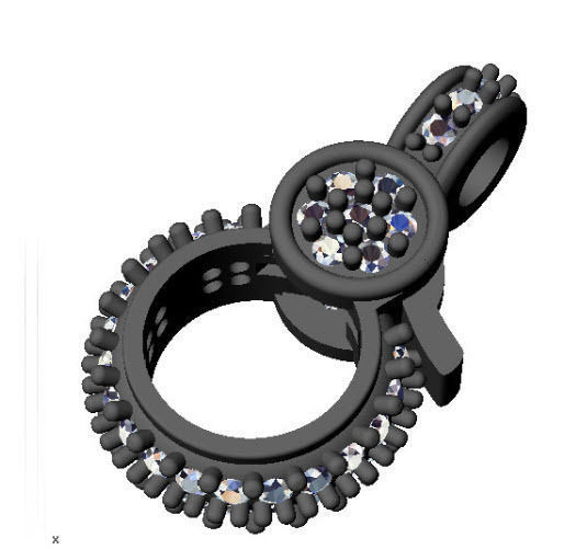 Diamond lobster lock 3D print model_9