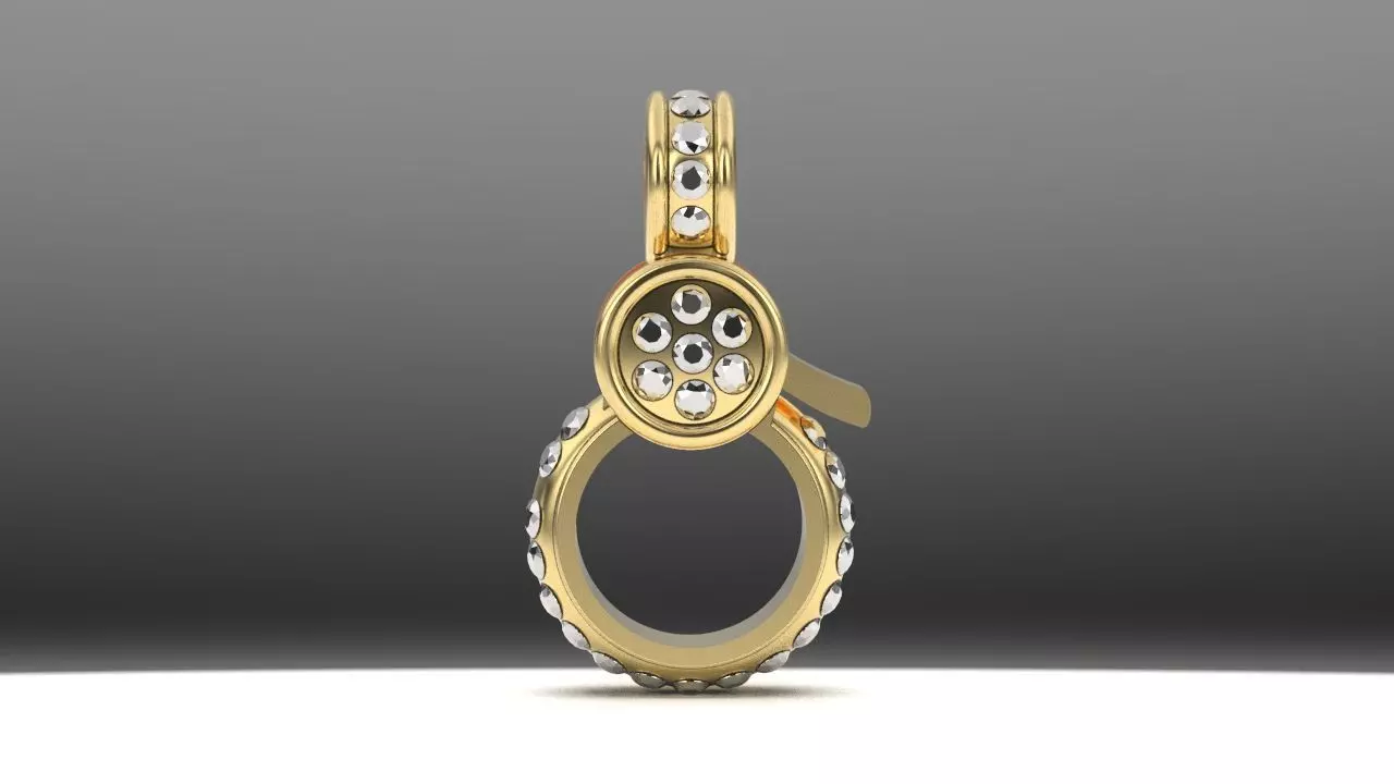 Diamond lobster lock 3D print model_0