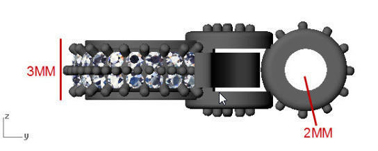 Diamond lobster lock 3D print model_2