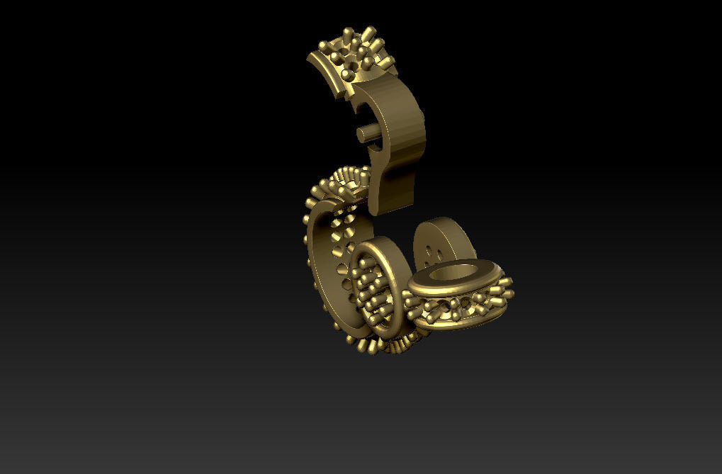 Diamond lobster lock 3D print model_3