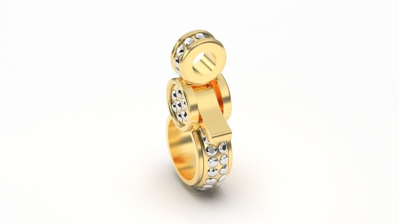 Diamond lobster lock 3D print model_1