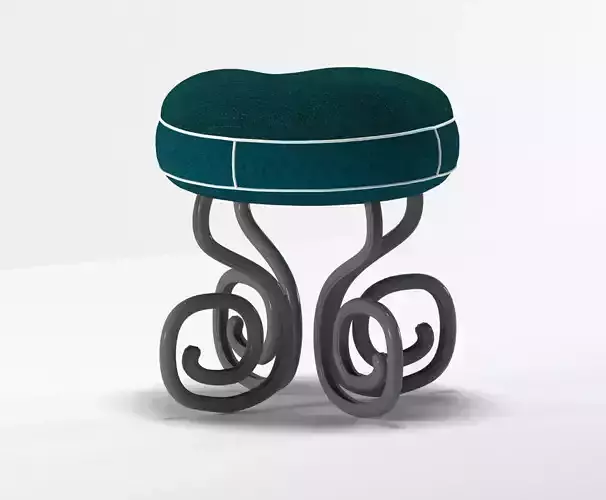 Chair stool with octopus design