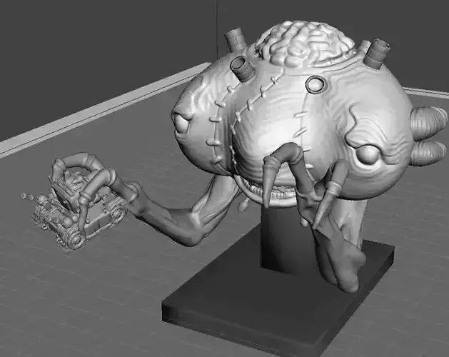 Roots mars metal slug 3D print model