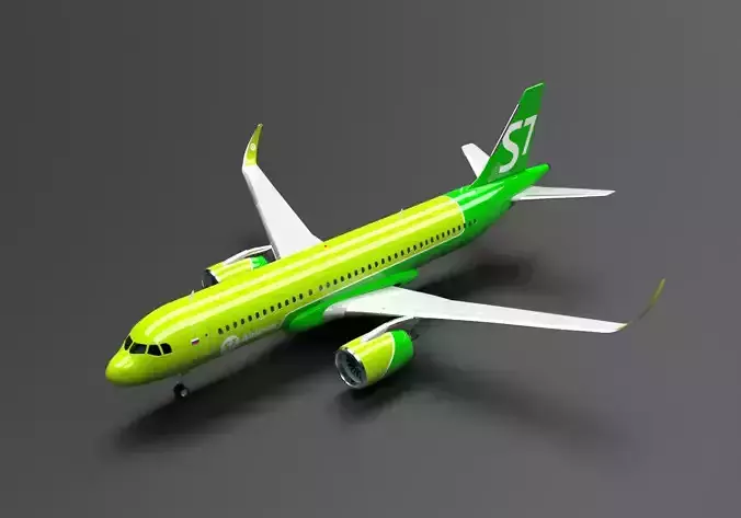 Airbus A320 NEO  S7 Airlines Livery 3D model