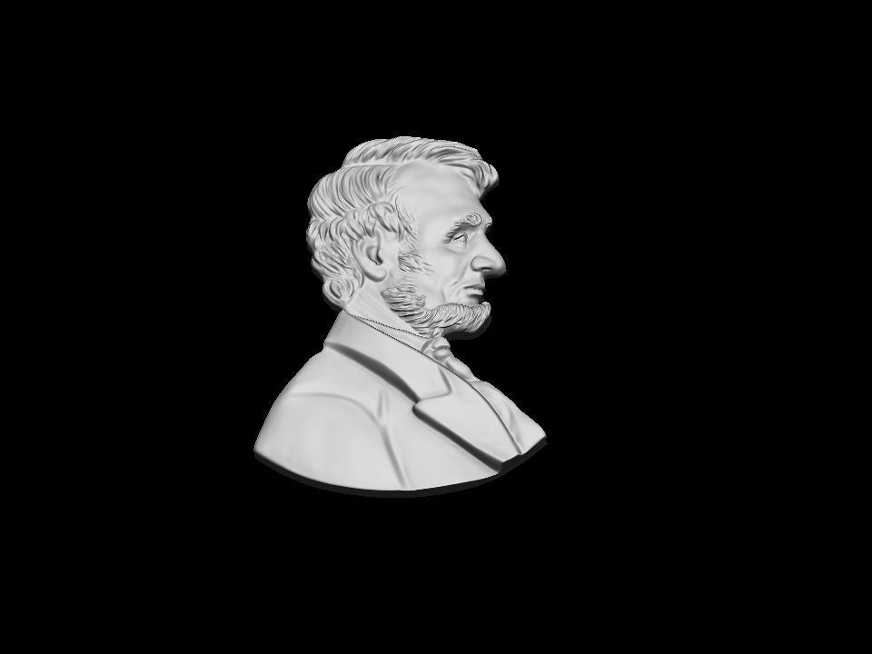Lincoln Abraham  3D print model_26