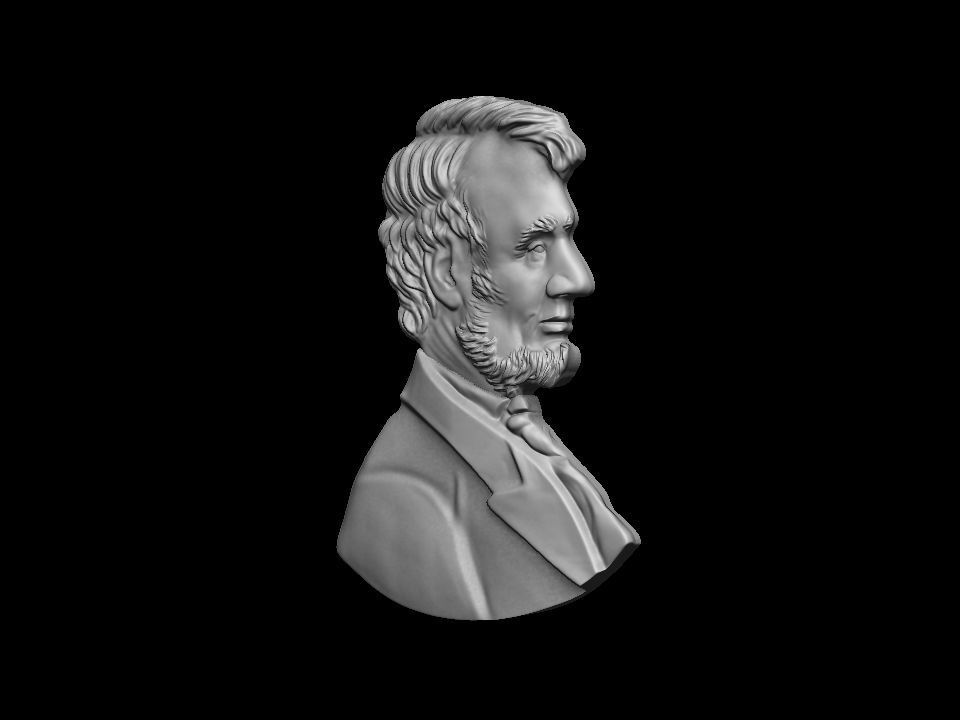 Lincoln Abraham  3D print model_21