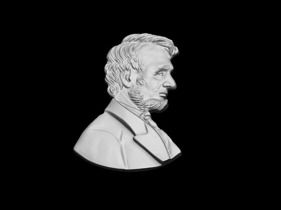 Lincoln Abraham  3D print model_19