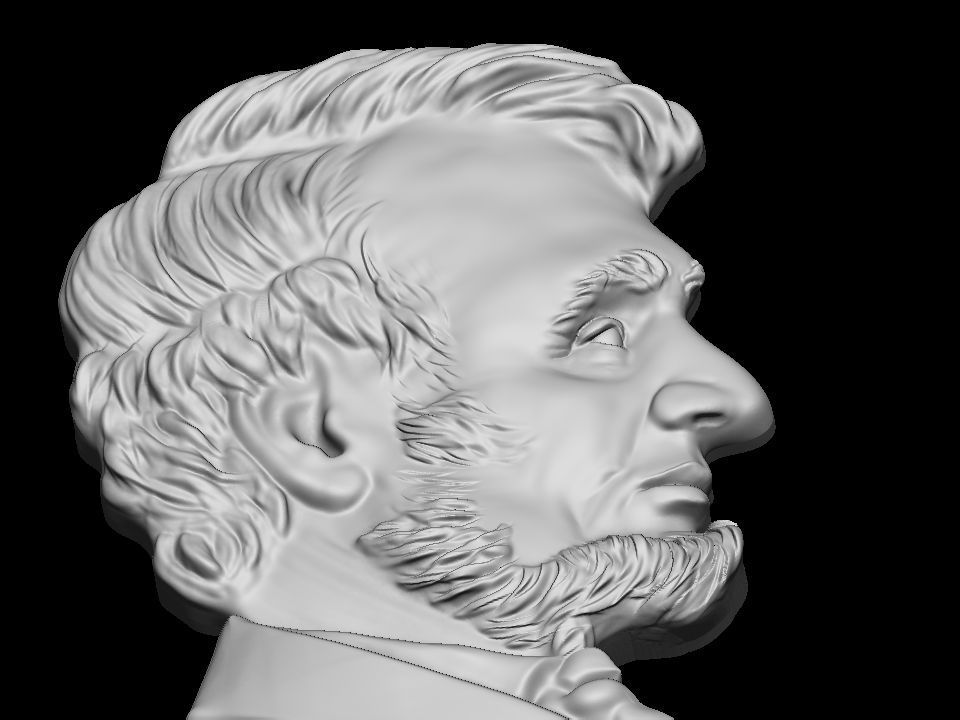 Lincoln Abraham  3D print model_14