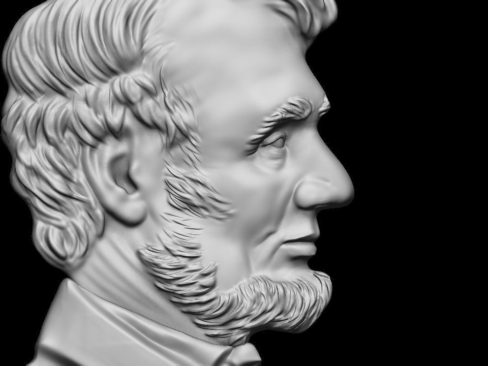 Lincoln Abraham  3D print model_24