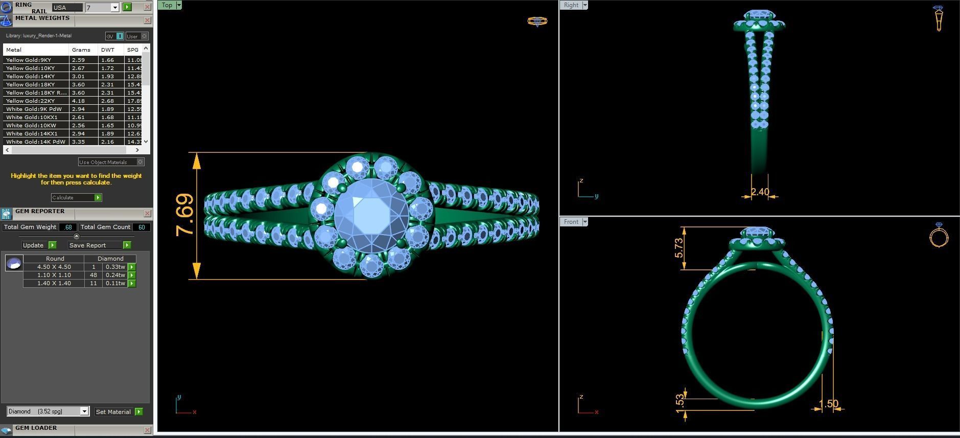 Halo engagement ring 6-file Collection _5