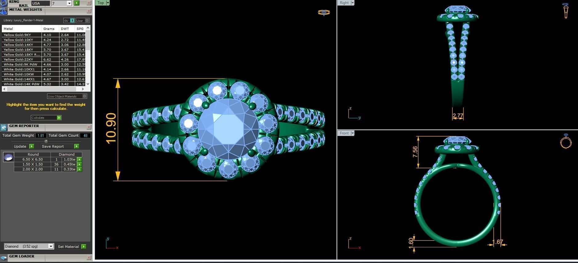 Halo engagement ring 6-file Collection _11